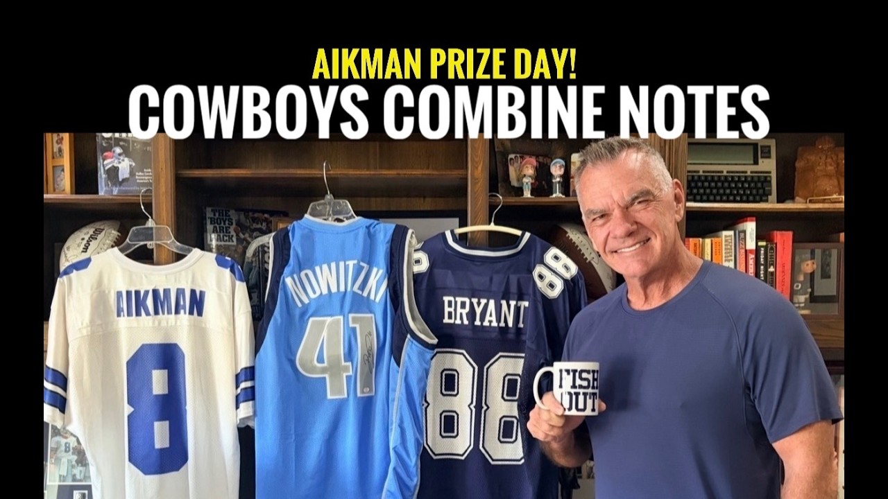 #Cowboys  Combine Notebook: Pickens Tag Time? Aikman PRIZE DAY! Fish Report LIVE!