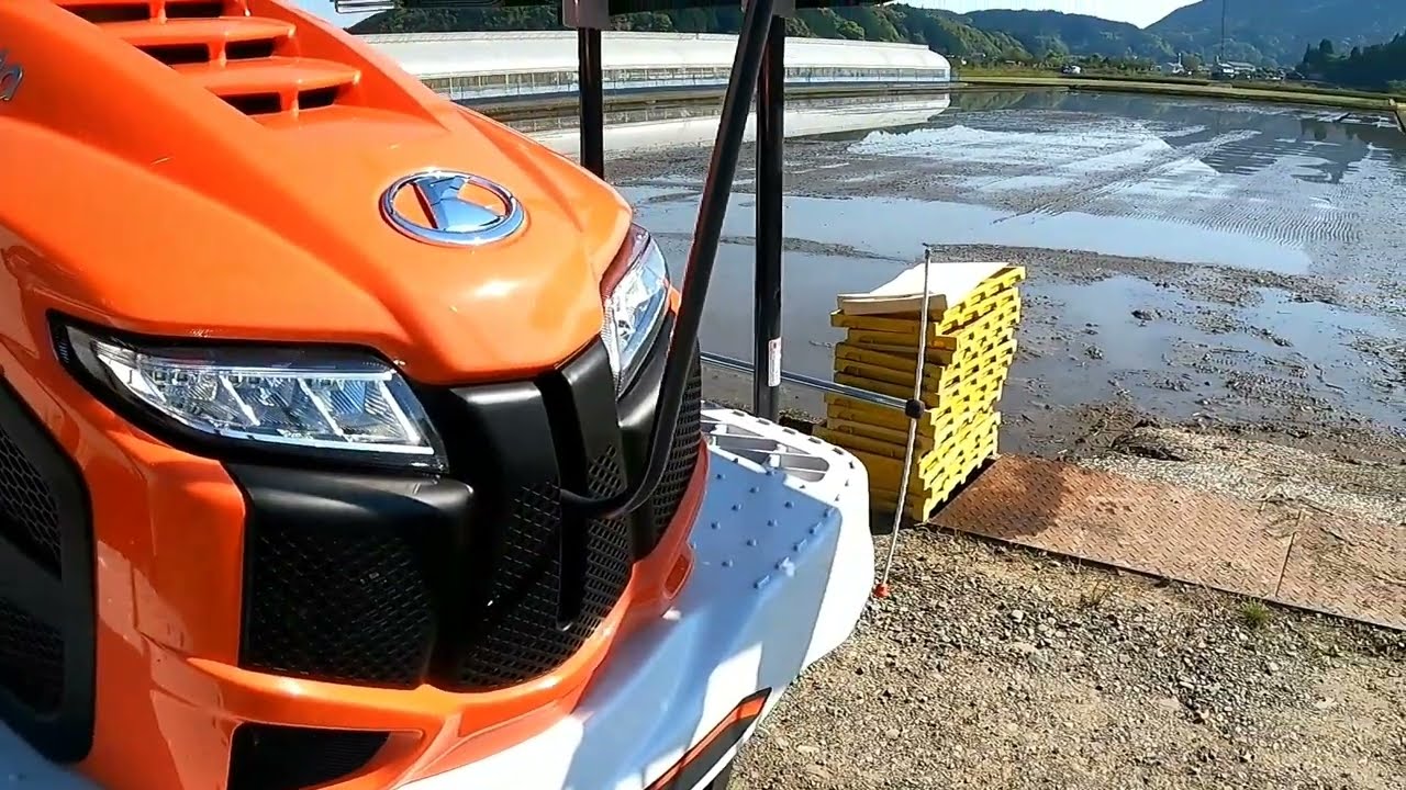 クボタ田植機 NAVIWEL NW8S 田植え作業  高知県 四万十町
