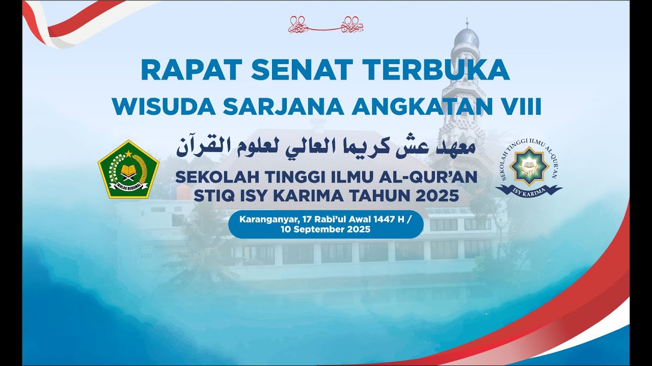 🔴LIVE | RAPAT SENAT TERBUKA | WISUDA SARJANA ANGKATAN VIII | STIQ ISYKARIMA