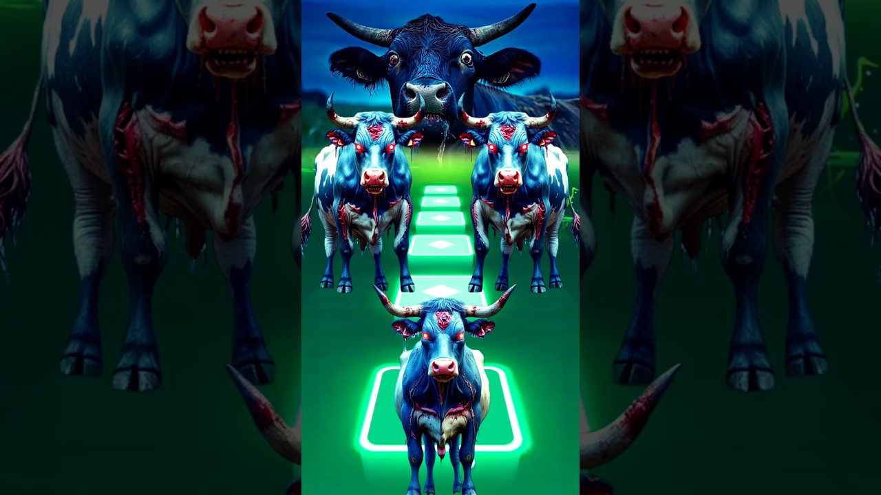 Zombie Cow🐄| Tiles Hop Animals Dance #tileshop #tileshopedmrush #tileshopgameplay #tileshopgame