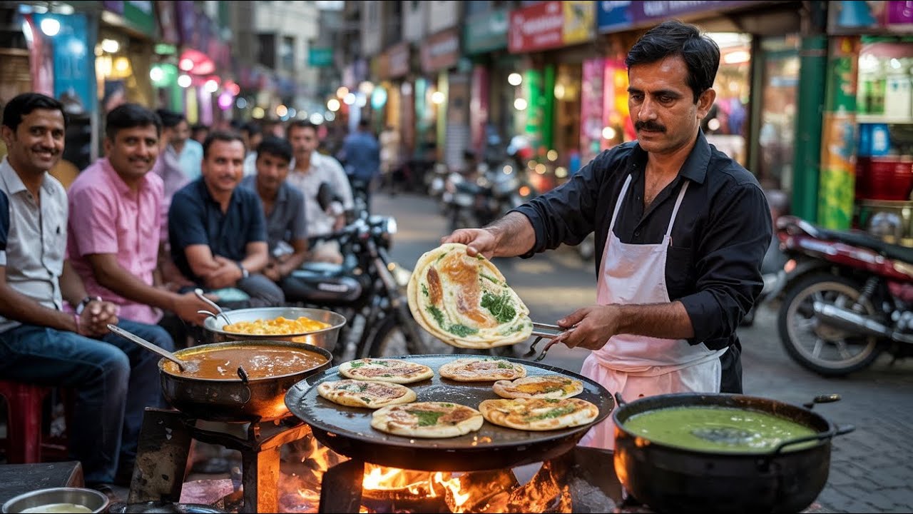 PAKISTANI CHEAPEST ROADSIDE DESI BREAKFASAT | AMAZIN STREET FOOD OF LAHORE PAKISTAN