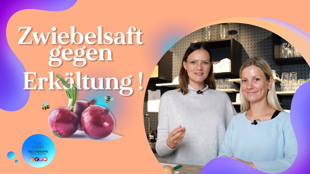 Einfacher Zwiebelsaft gegen Erkältung | hallohebamme