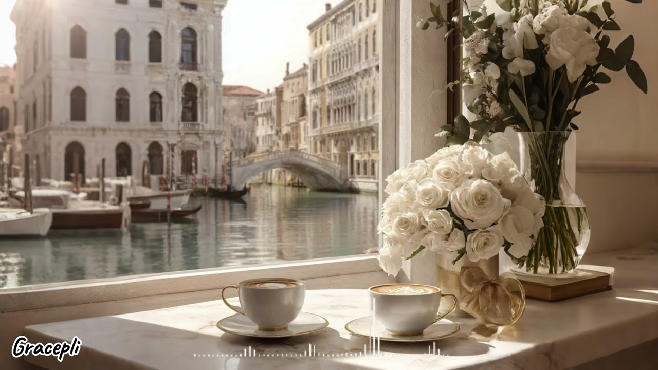🎧 [Playlist] 창가의 아침 재즈  Bossa Nova Jazz for Work | Venice Afternoon ☕ Relaxing Cafe Music (2 Hours)
