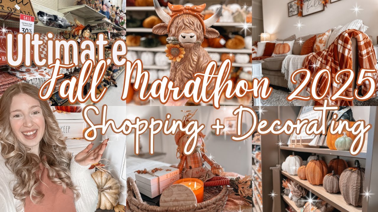 ULTIMATE Fall MARATHON 2025! Shopping and Super Cozy Fall Decor Inspo 2025! Cozy Fall Decorate 2025