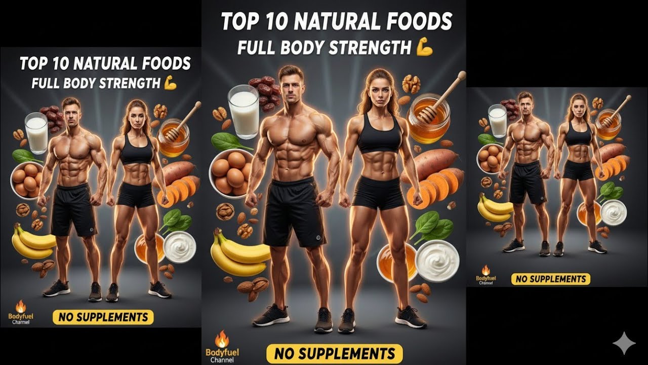 Top 10 Natural Foods for Full Body Strength | Increase Power & Energy Naturally