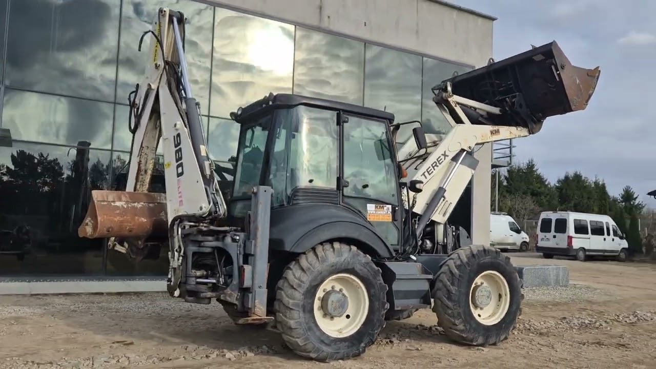 TEREX 980 KOPARKO-ŁADOWARKA 2012R. KM MASZYNY BUDOWLANE WWW.KMRENT.PL 56-300 MILICZ