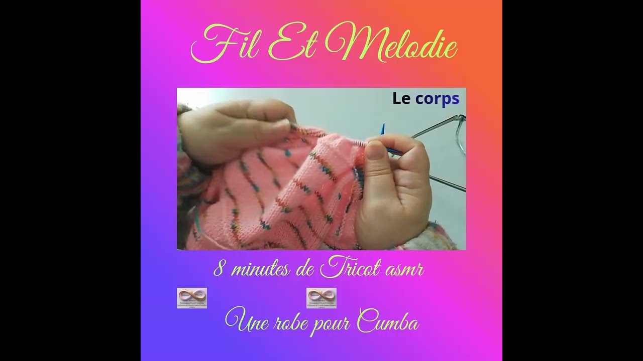 👗🧶 Tricot cosy ASMR - Le corps de la robe pour Cumba #madissonemeline #tricotcosy #RobeCumba