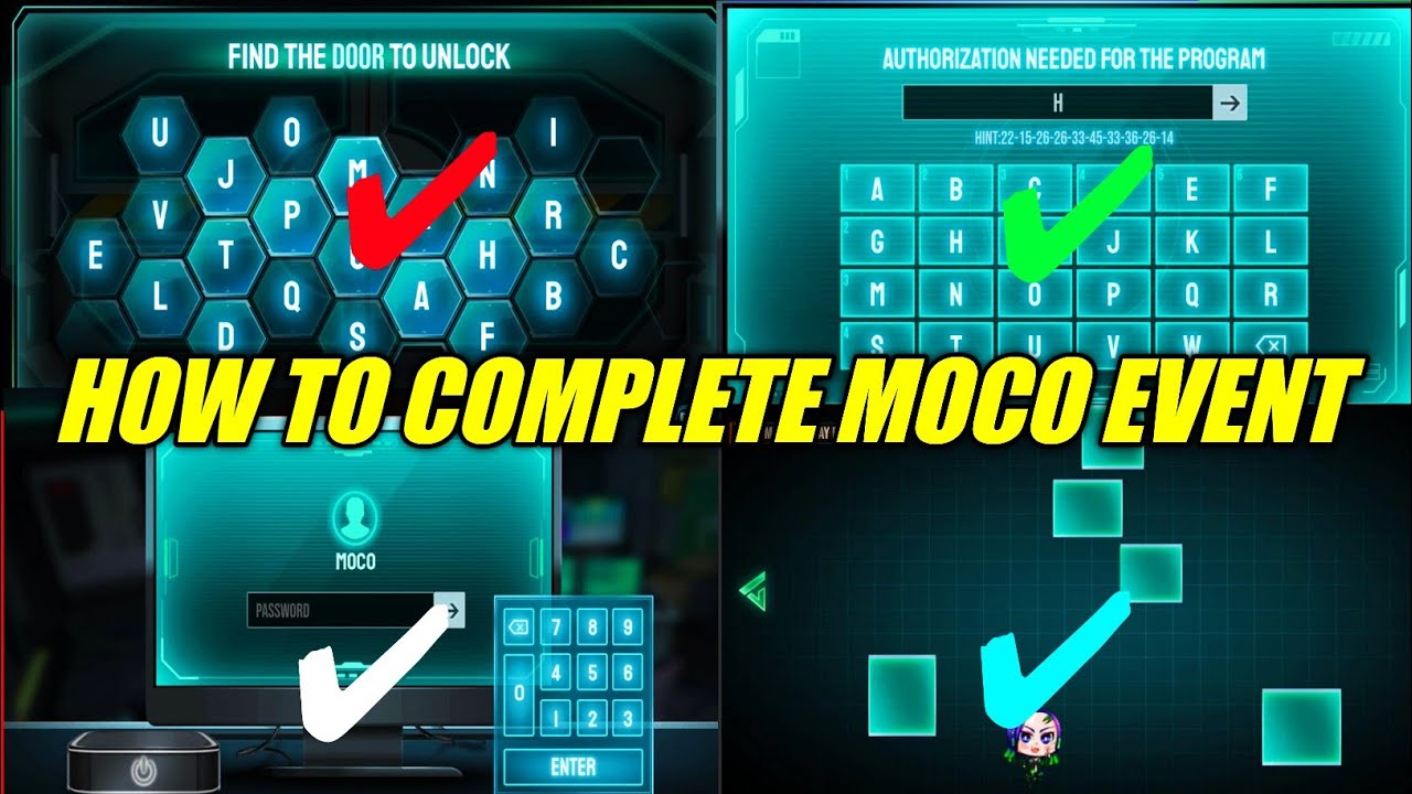 HOW TO COMPLETE MOCO EVENT FREE FIRE | THE PUZZLES EVENT FREE FIRE | HOW TO COMPLETE PUZZLE EVENT FF
