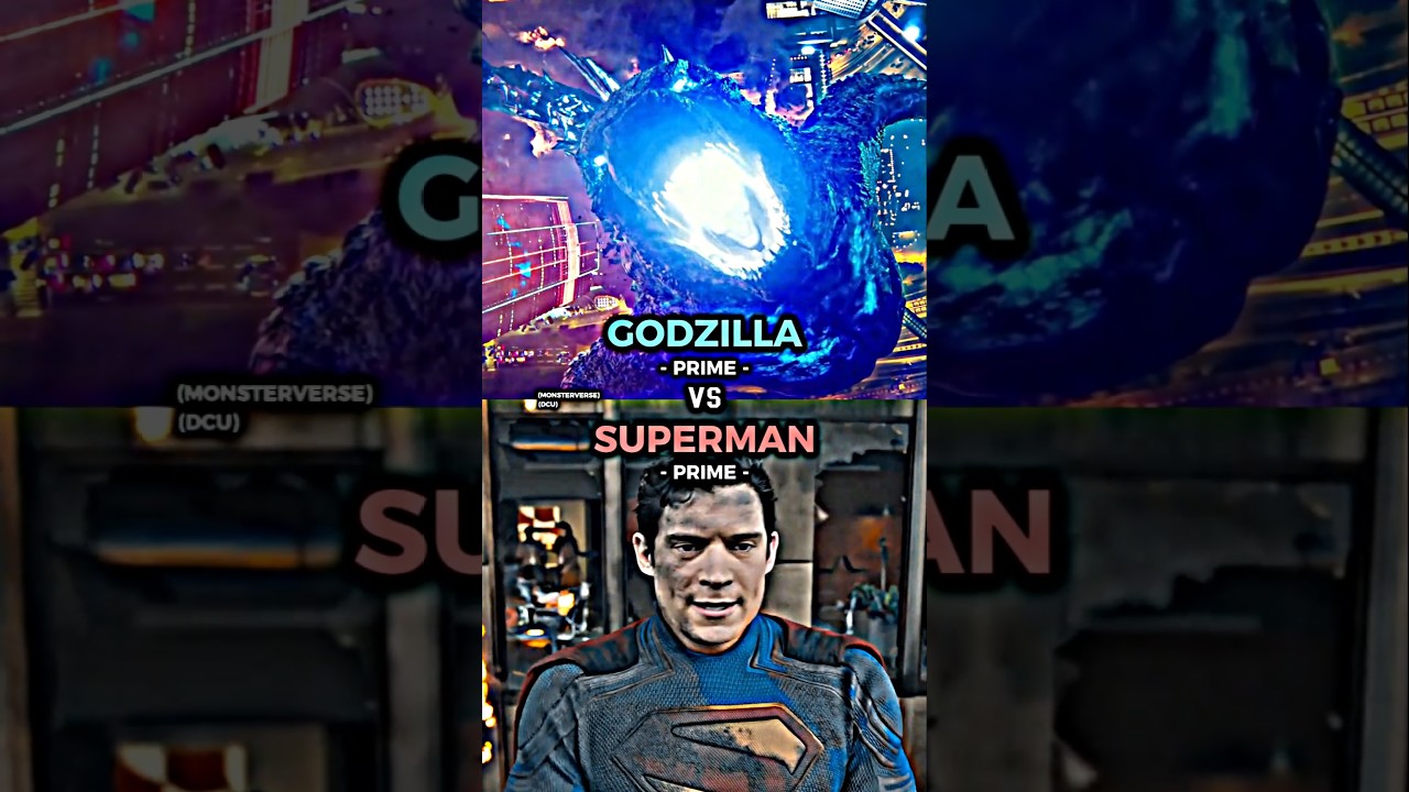 Godzilla vs Superman #short #shorts #godzilla #superman #dc #dcu #monsterverse #battle