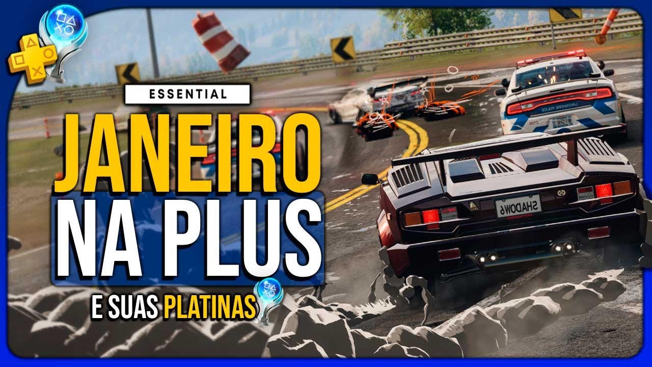 PSPLUS DO ANO NOVO! Jogos da PS PLUS ESSENCIAL em JANEIRO e suas PLATINAS!