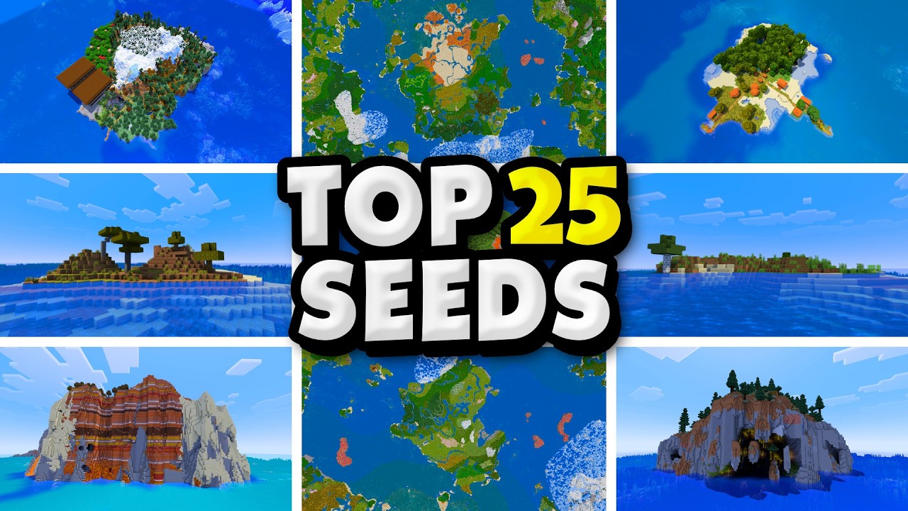 Top 25 SURVIVAL ISLAND SEEDS for Minecraft 26.2!