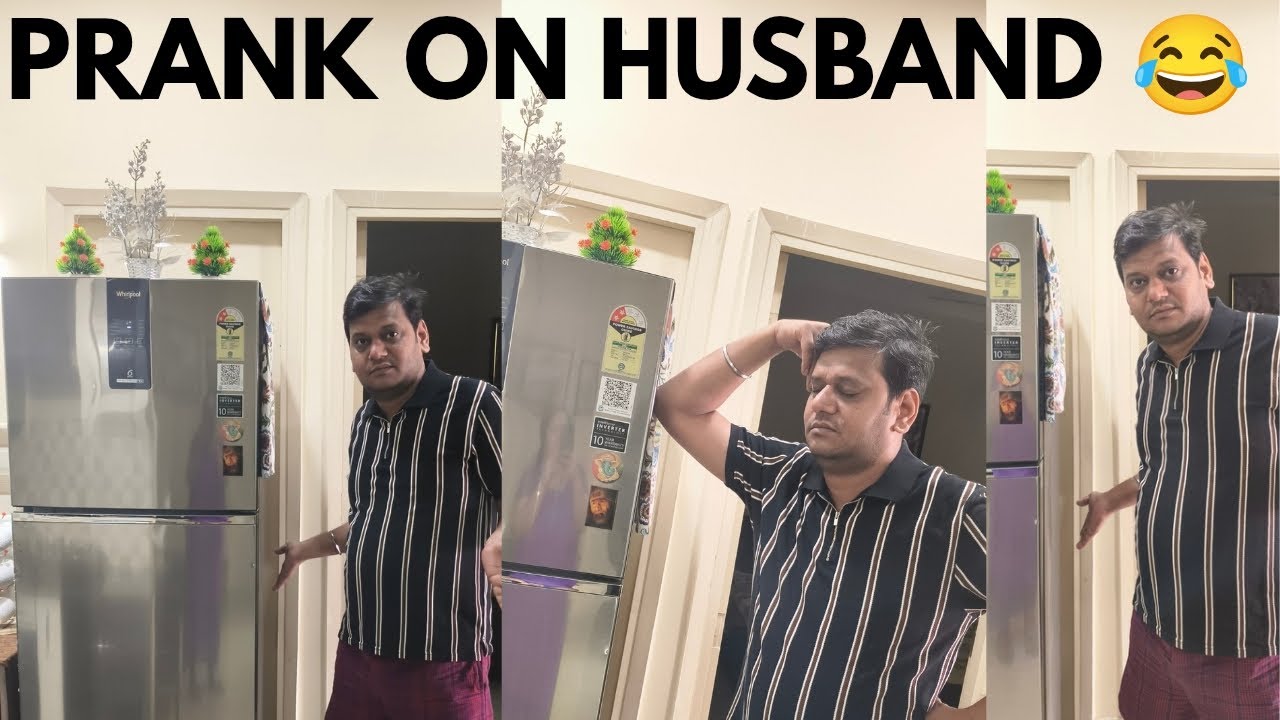 😂PRANK ON HUSBAND 🤭😜.   #vinnykhuranavlogs