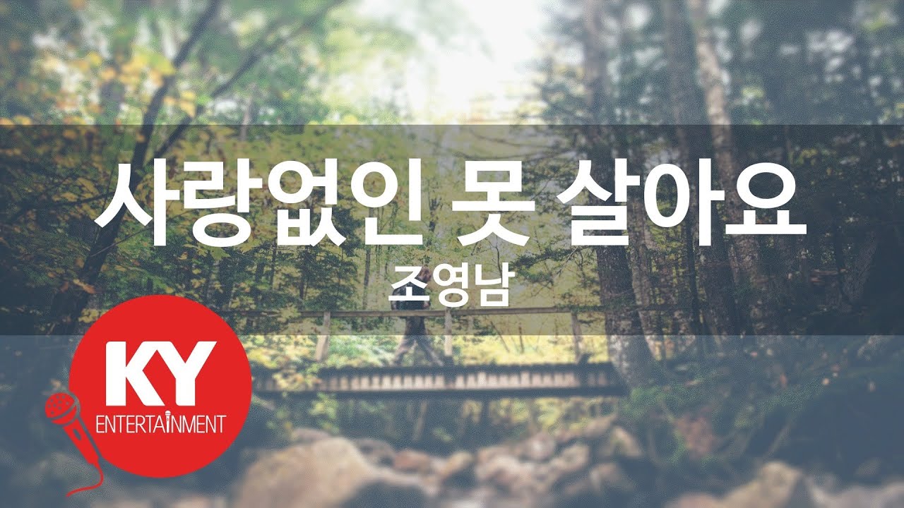 사랑없인 못 살아요 - 조영남 (KY.65810) [KY 금영노래방] / KY Karaoke