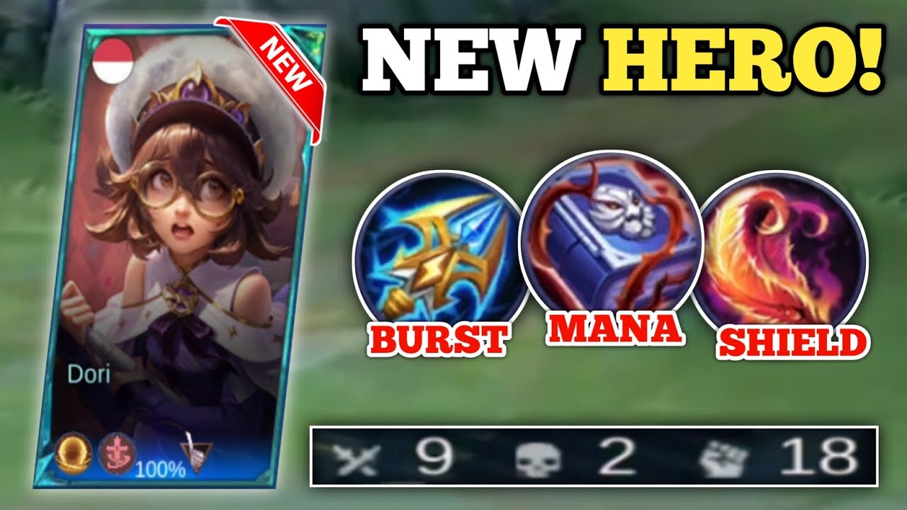 NEW HERO DORI WILL ENTER THE META! (here's why!💀) DORI BEST BUILD AND EMBLEM -MLBB