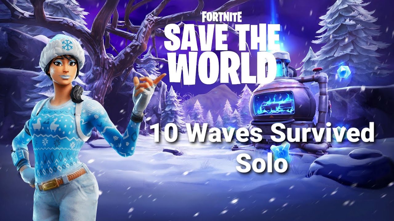 Fortnite STW Frostnite 10 Waves Survived Solo