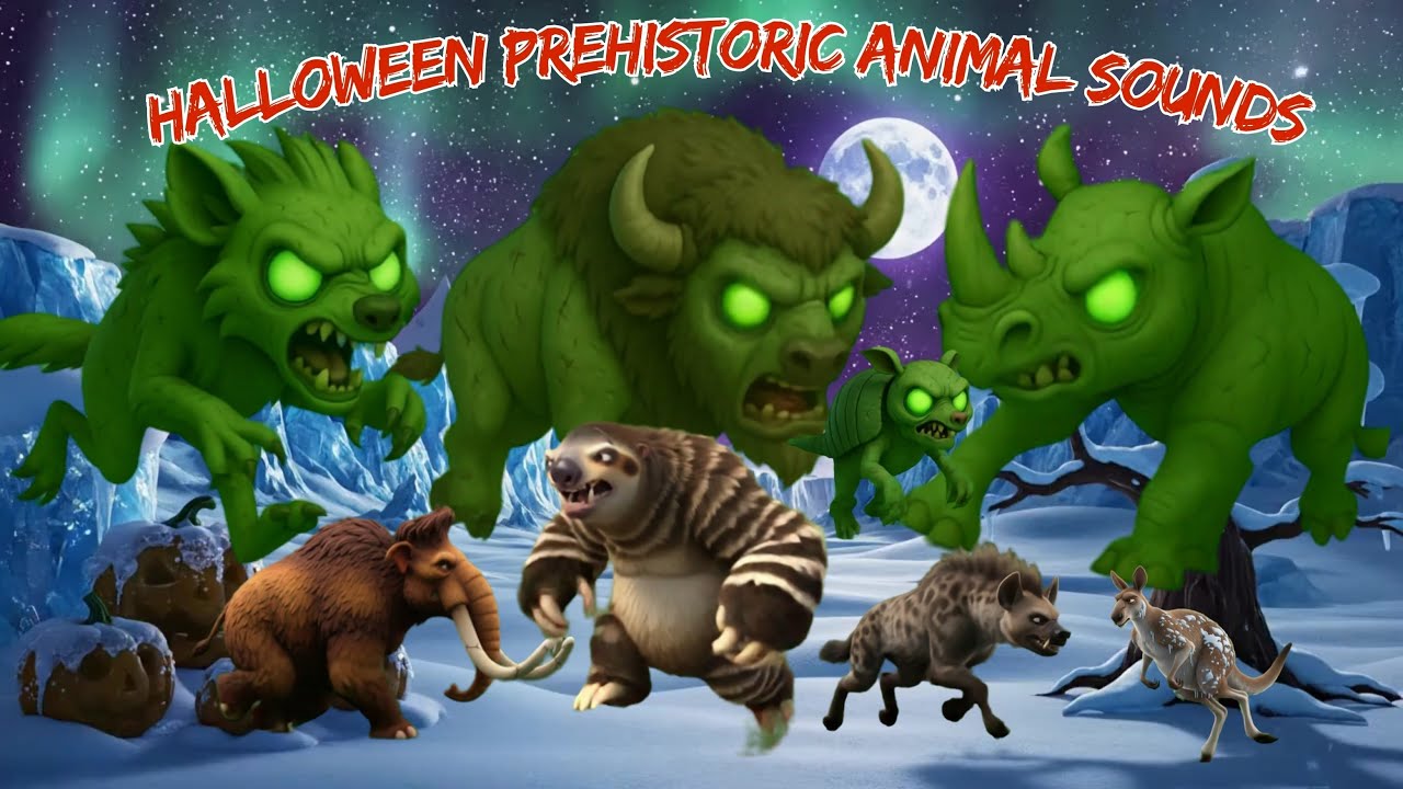 🎃 Ice Age Safari ABC Song ❄️ | Halloween Alphabet Animals Song for Kids | Jumpy Jungle TV