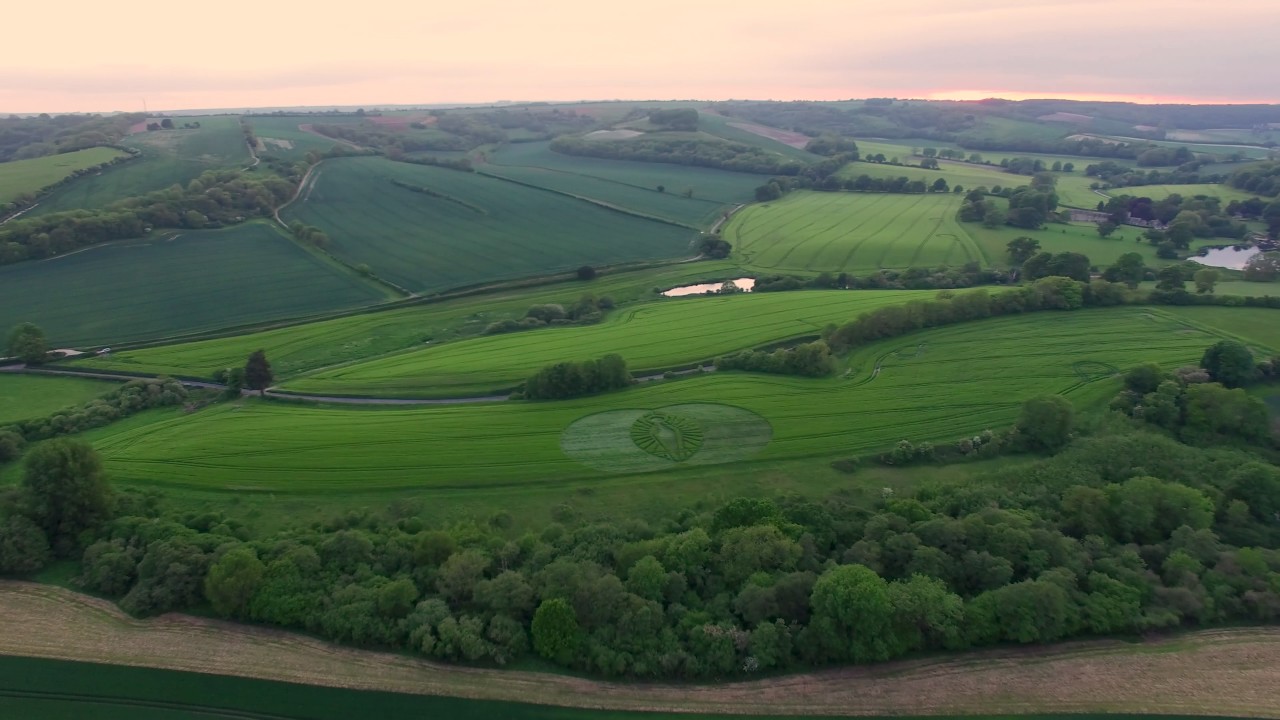 Cerne Abbas Giant CROP CIRCLE 22 MAY 2017 SUPERLONG EDIT