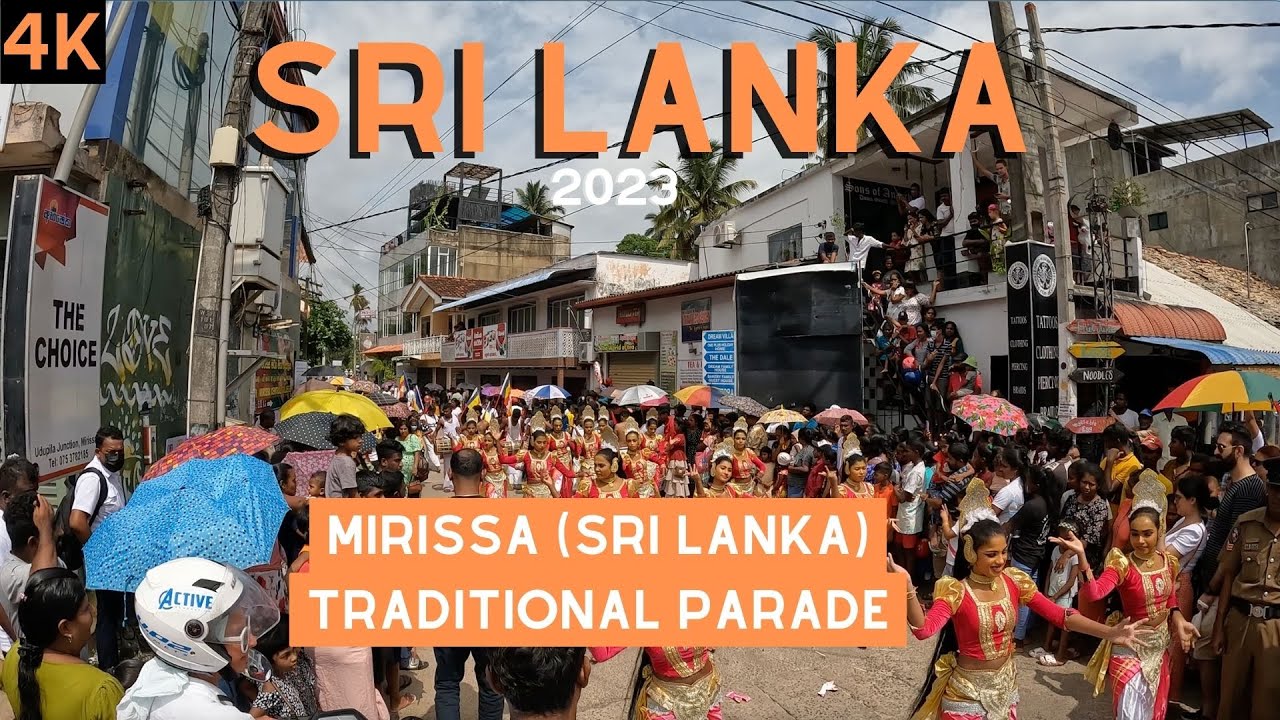 Mirissa | Sri Lanka | traditional street parade / festival | 4k