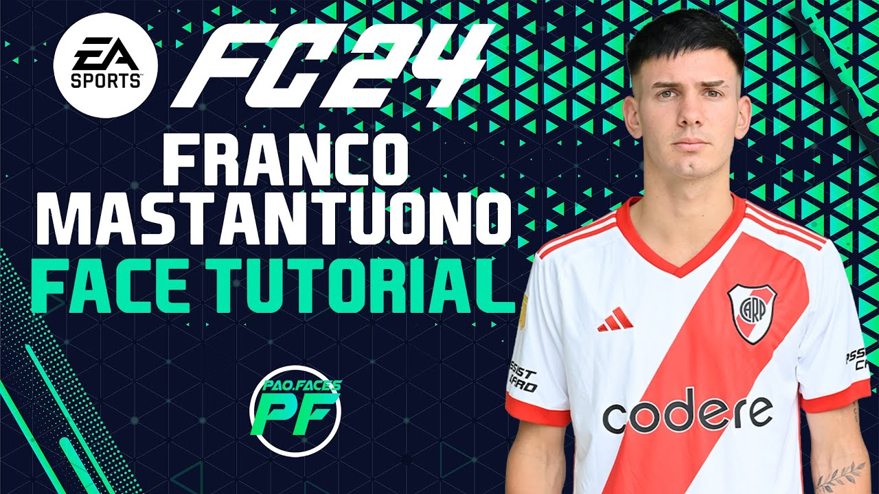 EA FC 24 FRANCO MASTANTUONO FACE Pro Clubs CLUBES PRO Face Creation - CAREER MODE - LOOKALIKE RIVER