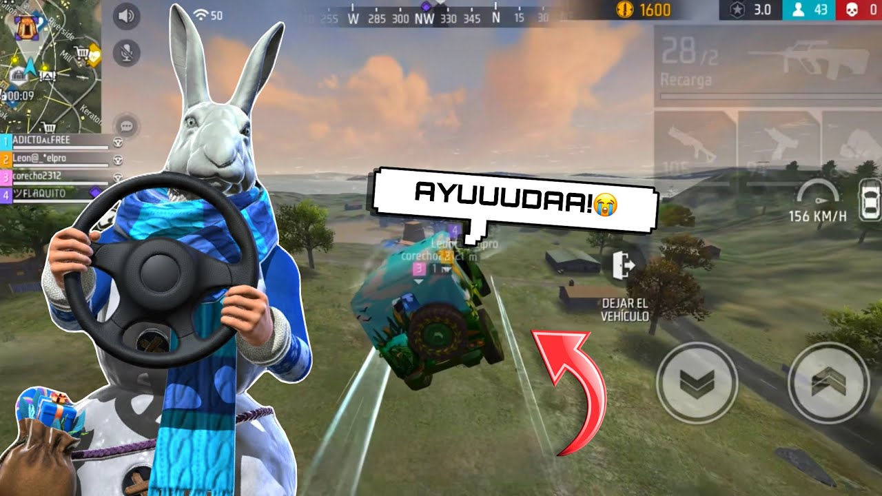 ADICTO EXPERTO CON LOS CARROS en FREE FIRE 🥵