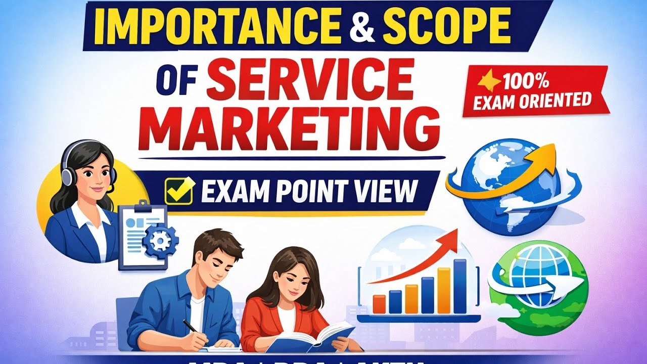 👉 Importance & Scope of Service Marketing | 100% Exam Oriented | AKTU MBA