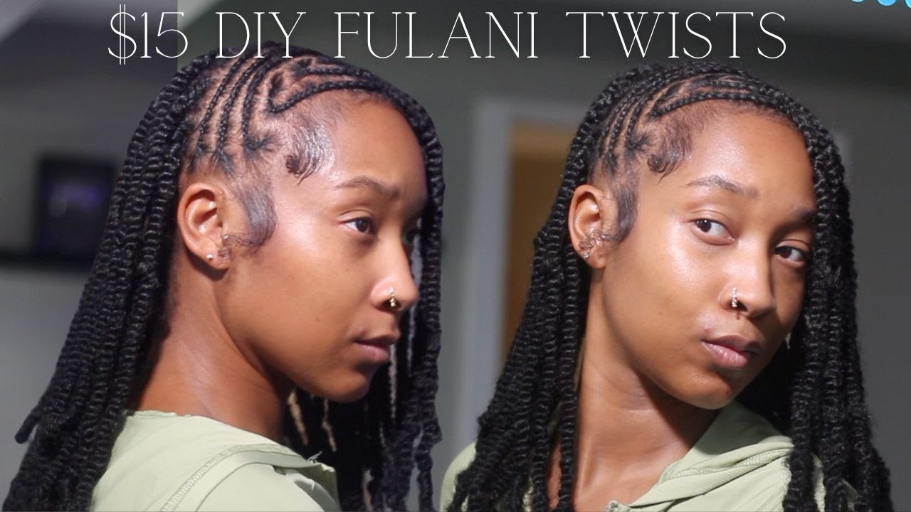 $15 DIY Fulani Twists Protective Style.