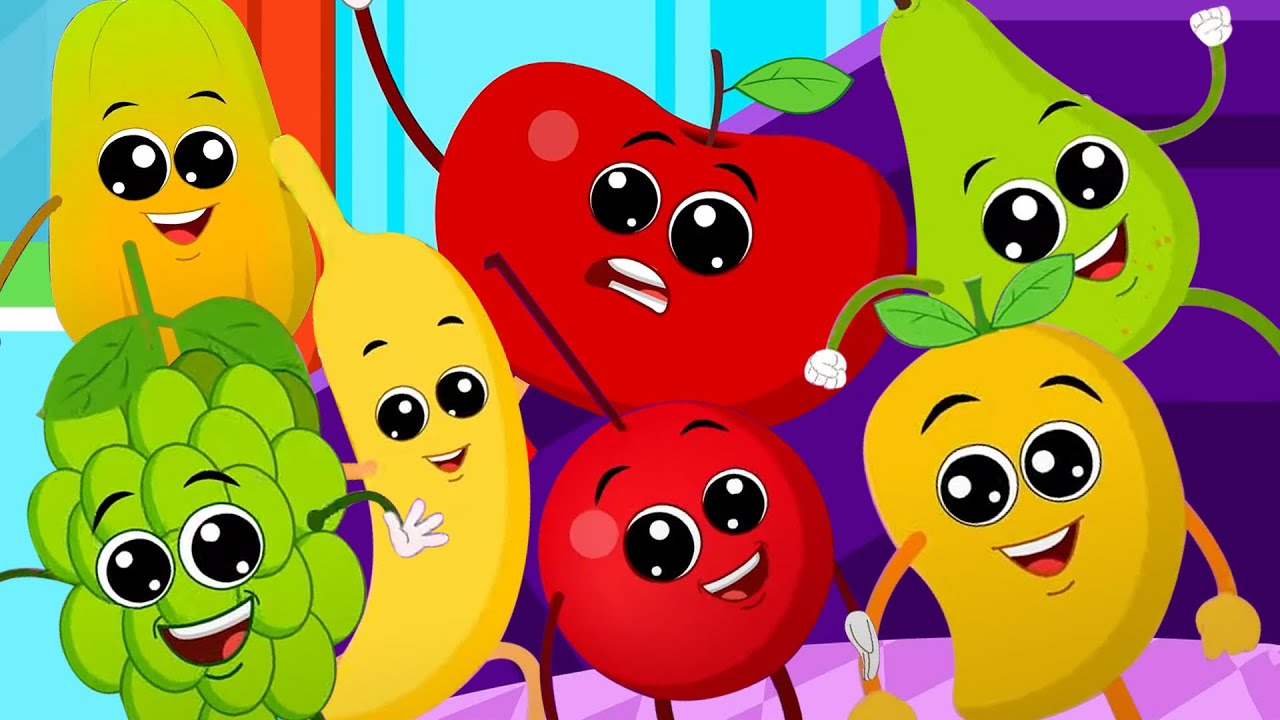 Ten Little Fruits, Counting Song + More Fun Educational Videos for Kids