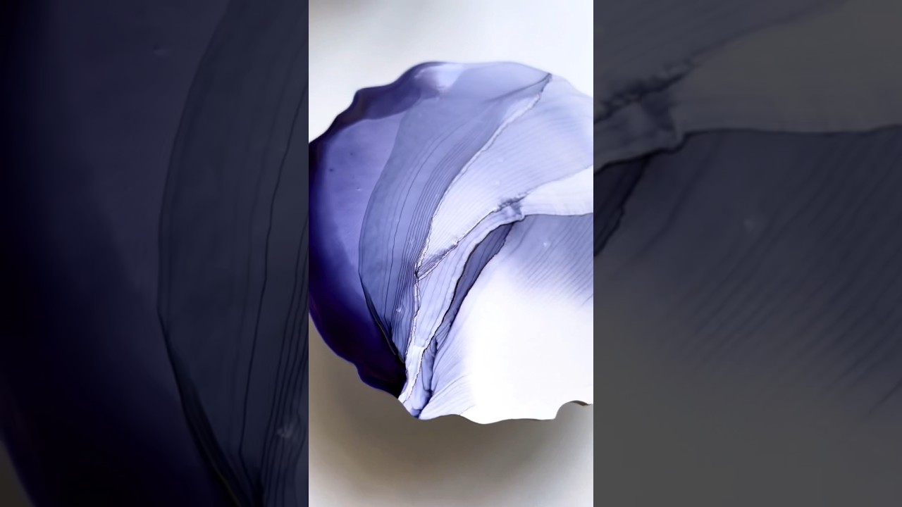 Satisfying alcohol ink! #alcoholink #arttutorial #inkart #alcoholinkart #diyart #diycrafts #fluidart