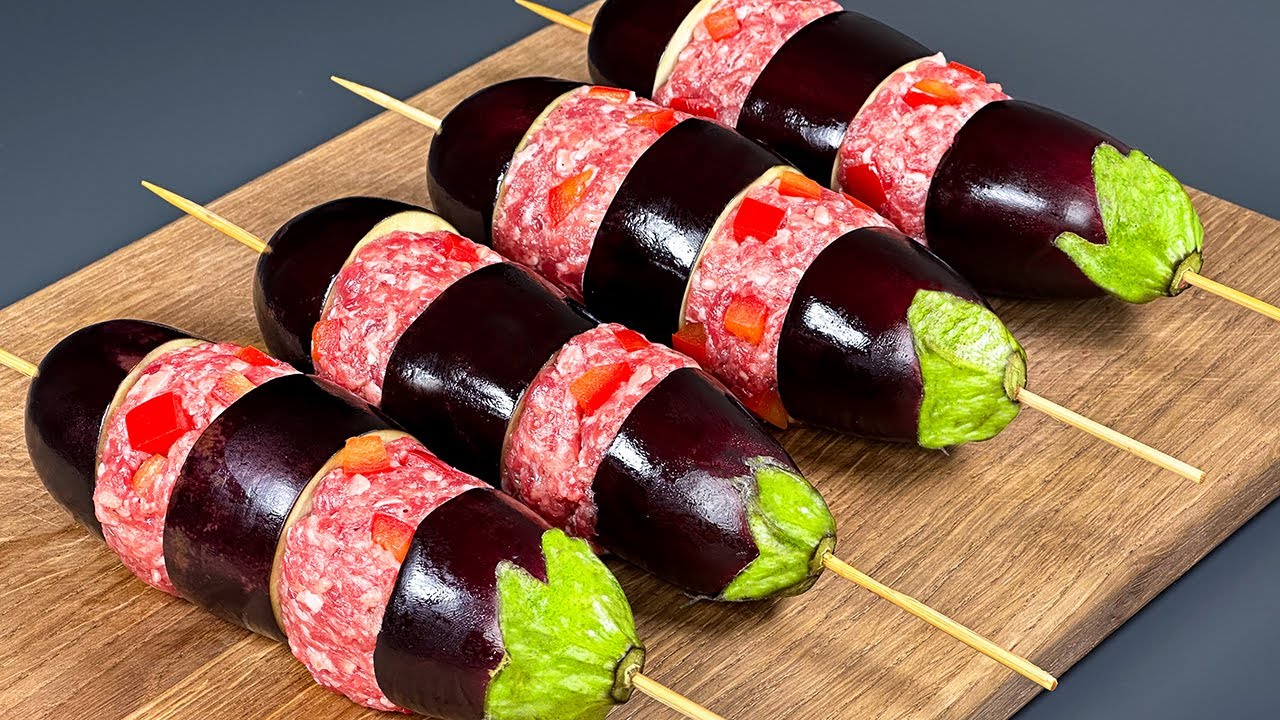 Auberginen-Kebab, die jeden verrückt macht! Dieser Trick hat Tausende von Hausfrauen verzaubert!