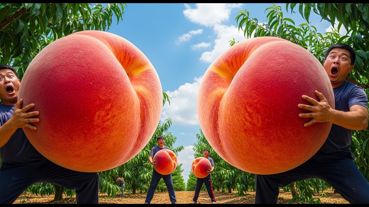 You Won’t Believe These Perfect Japanese White Peaches 🍑😲