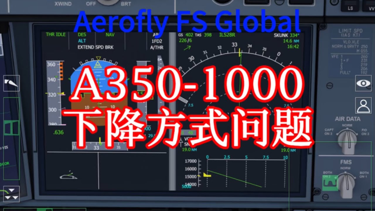 Aerofly FS Global: A Problem of A350-1000’s Managed Descent Mode