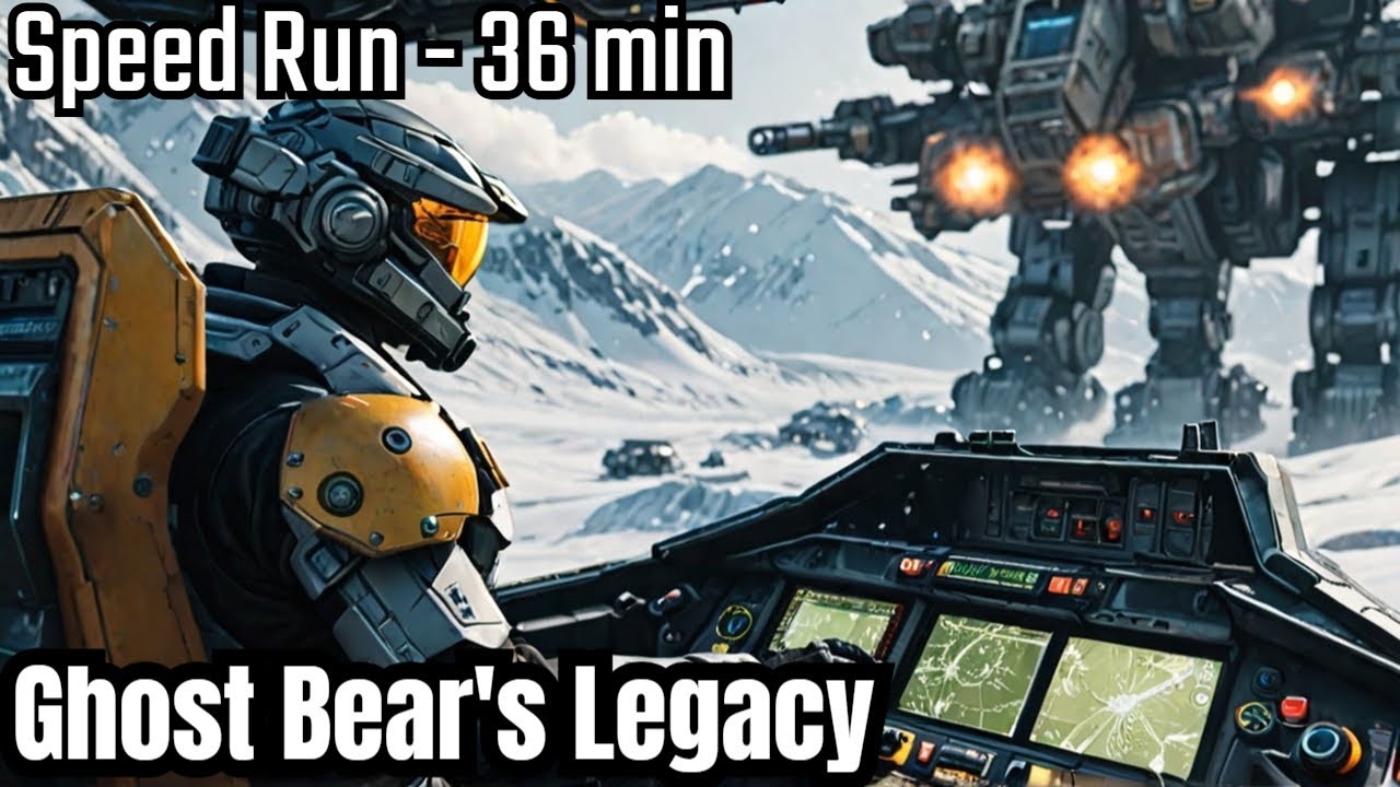 MechWarrior 2: Ghost Bear's Legacy - Speed Run - 36 minutes - Day 14 - Cold yet alive!