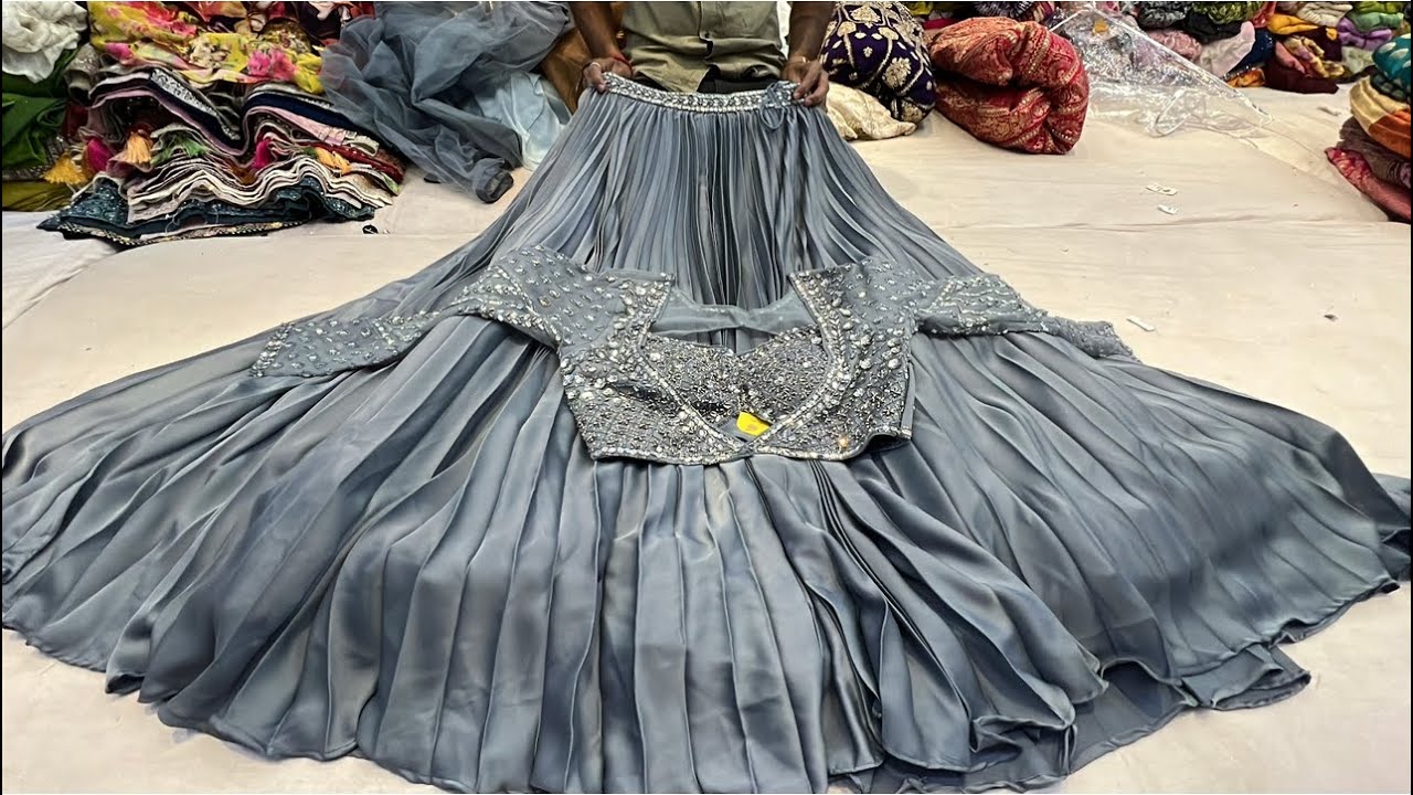 Chickpet Bangalore wholesale designer lehangas ||Single piece courier available