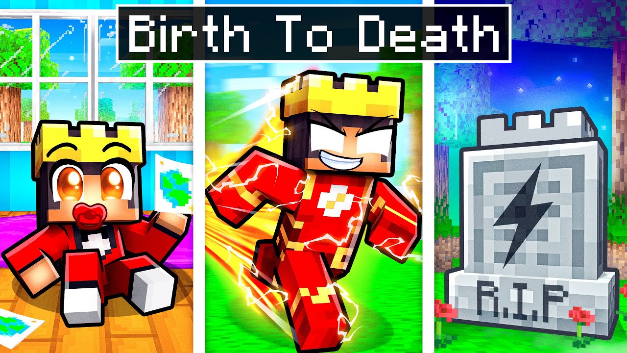 BIRTH to DEATH of The FASTEST PLAYER in Minecraft!