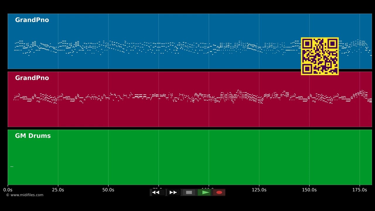 It's A Raggy Waltz (Piano Version) - Dave Brubeck (MIDI) - Pro. MIDI files demo - MIDIFILES.COM