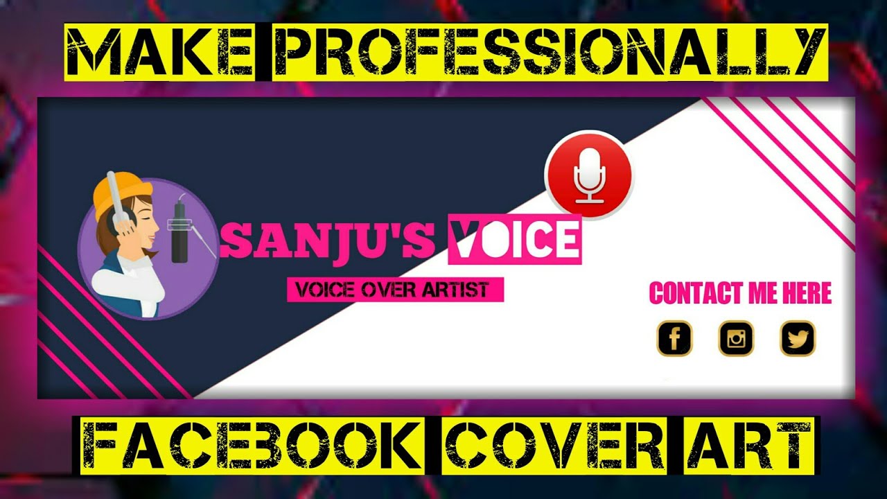 Professional Facebook cover art design in Mobile 2021|Facebook cover art with PixelLab
