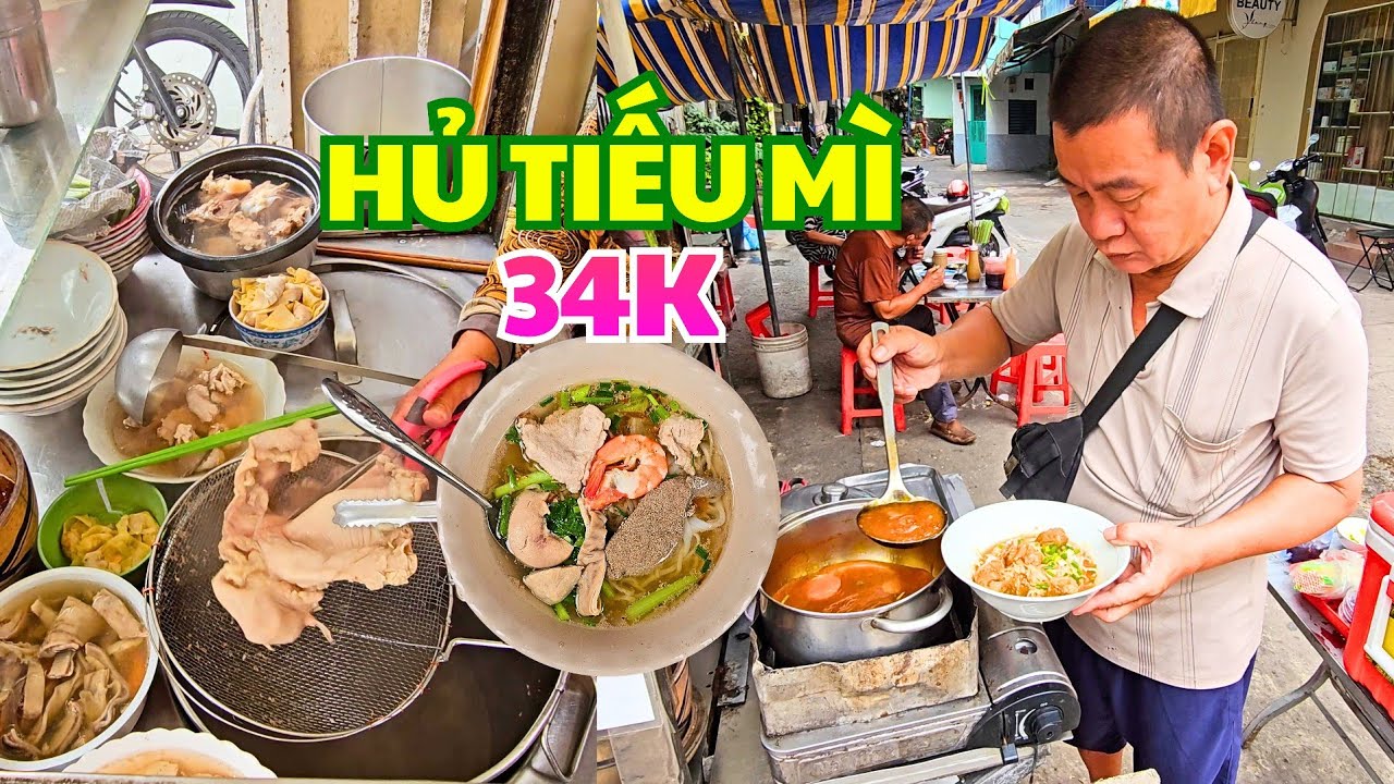 Bán Vì Niềm Vui: Xe Hủ Tiếu Mì của Chú người Triều Châu có Hoành Thánh ngon, Hủ tiếu mì thập cẩm 34K
