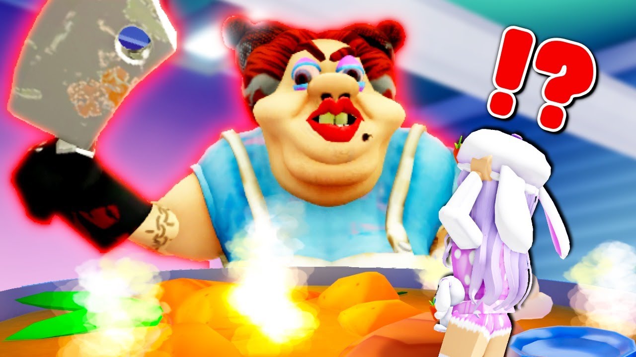 СБЕГ ЗЛОЙ ДАМА-ОБЕДНИЦА Обби! (Roblox)