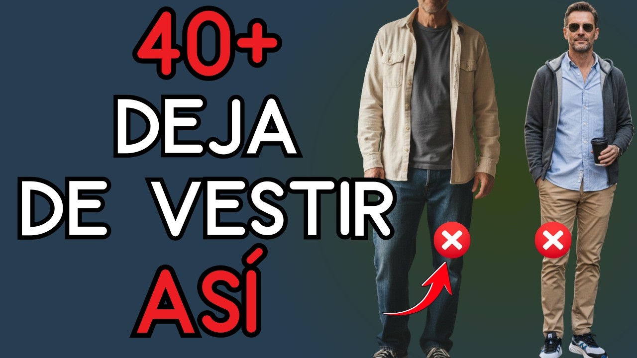 10 Errores de Estilo Casual que Envejecen a los Hombres Mayores de 40 | Moda Hombres 40+