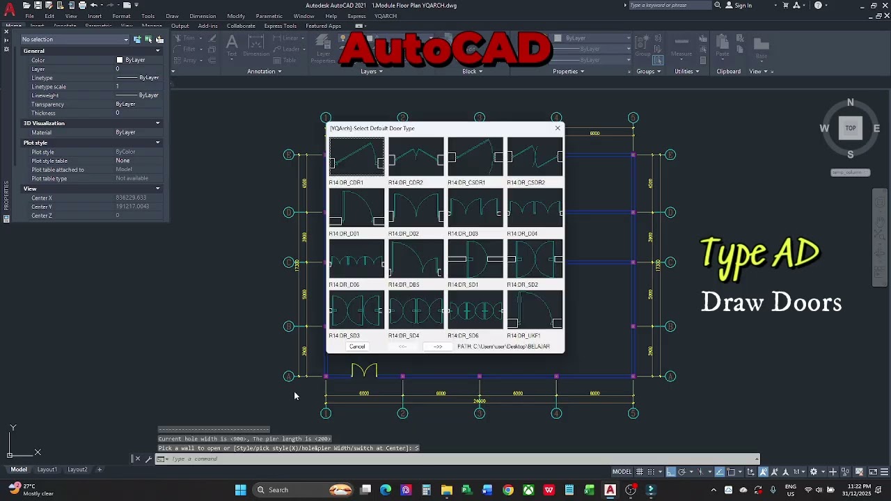 AutoCAD - Draw House Layout