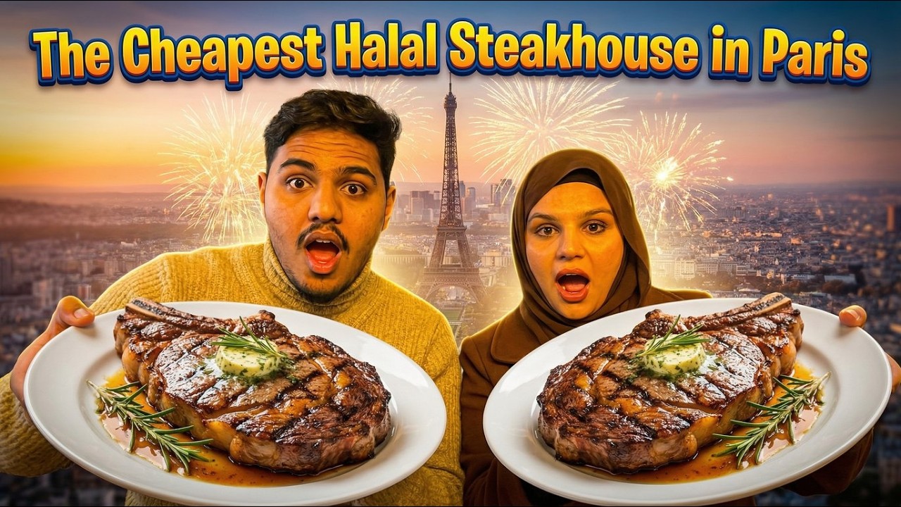 CHEAPEST Halal Steak in Paris?! 🇫🇷🥩|  প্যারিসে সবচেয়ে সস্তা হালাল স্টেক?! 🥩 বিশ্বাস করা যাবে না দাম!