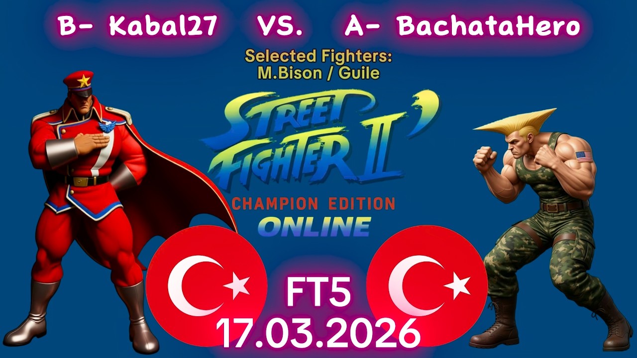 Kabal27 против BachataHero - Онлайн-матч! - Street Fighter II, Чемпионское издание - FT5 - 17.03....