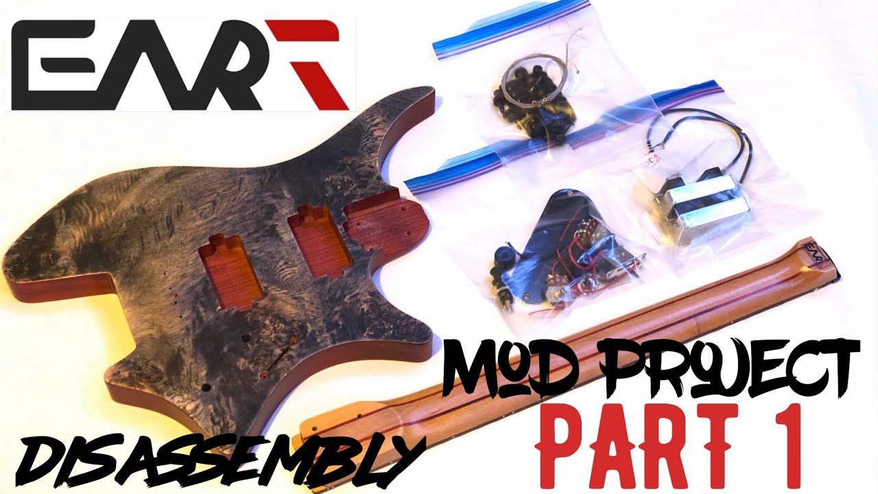 Eart headless guitar / mod project part 1 