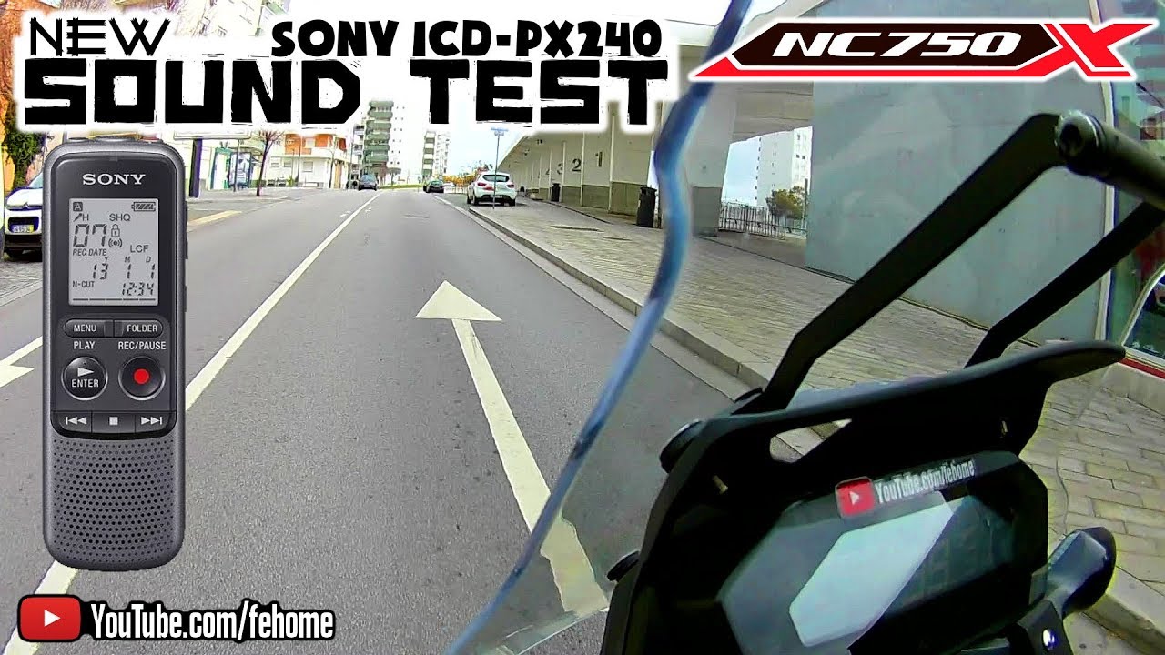 🏍️ Honda NC750X Sound Test Sony ICD PX240 (SP Quality)