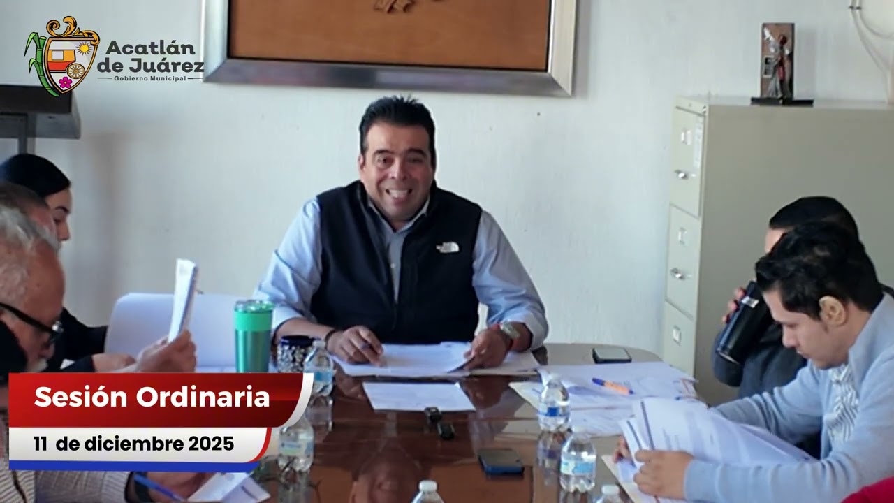 SESIÓN ORDINARIA 11 DE DICIEMBRE APROBACIÓN PROYECTO DE PRESUPUESTO DE EGRESOS 2026