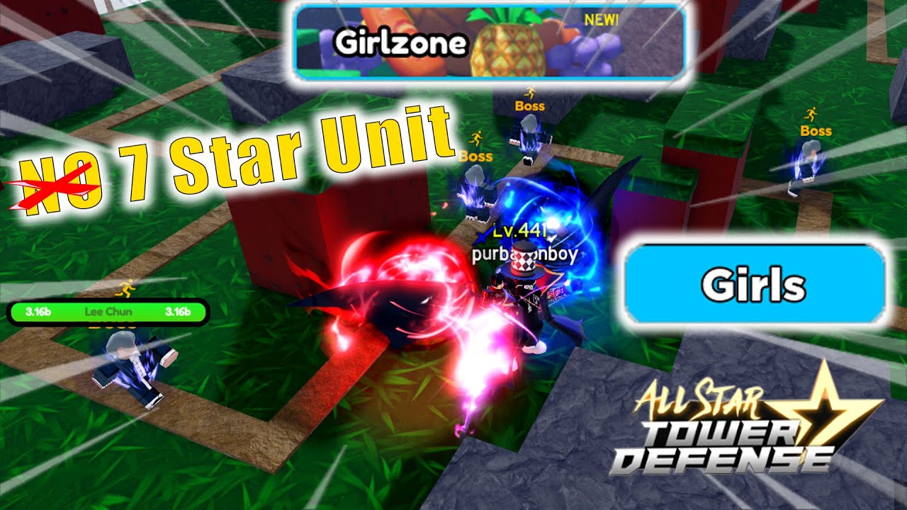 6 Star Units Beating (Star Zone - Girlzone) | Solo Gameplay | Roblox All Star Tower Defense
