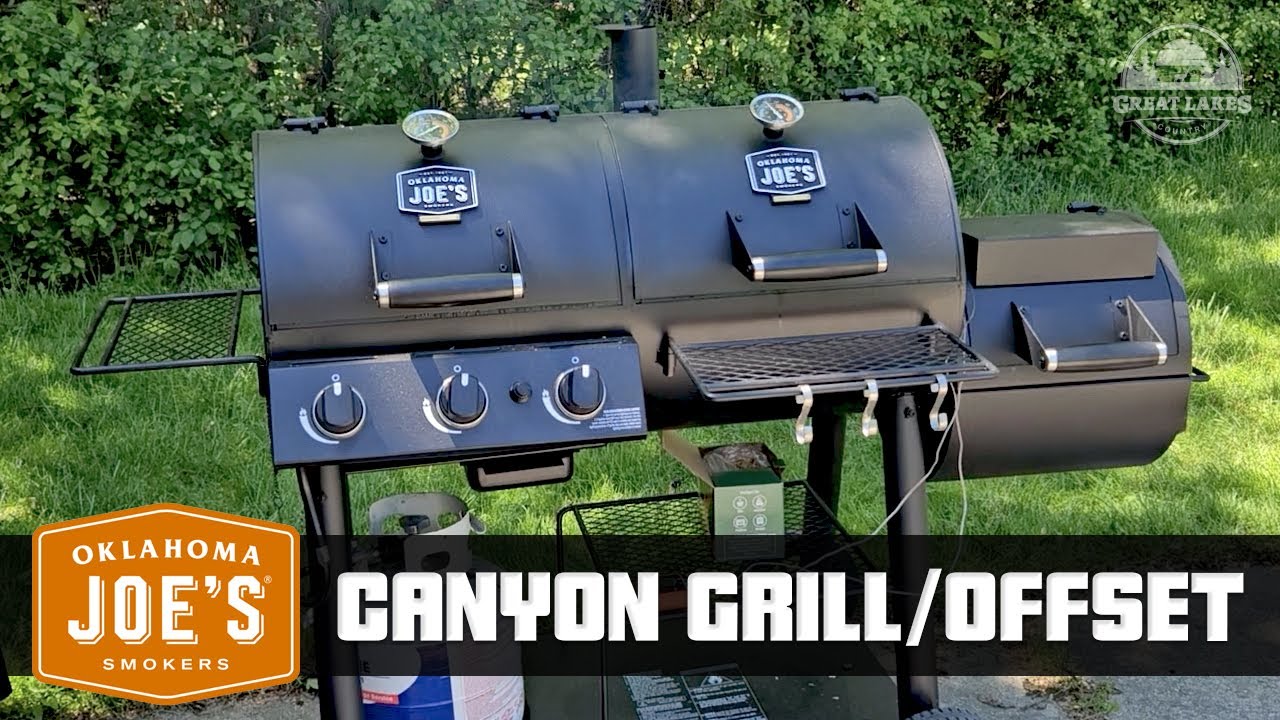 Oklahoma Joe's Canyon Gas Grill Offset Smoker Combo - 1 Year Review - Likes & Dislikes