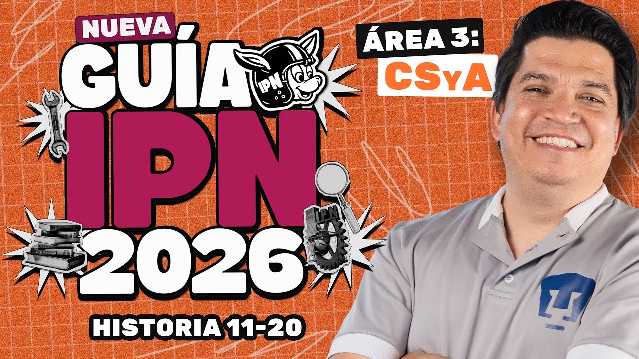 Guía IPN 2026 Área 3 CSyA: Historia (Reactivos 11–20)