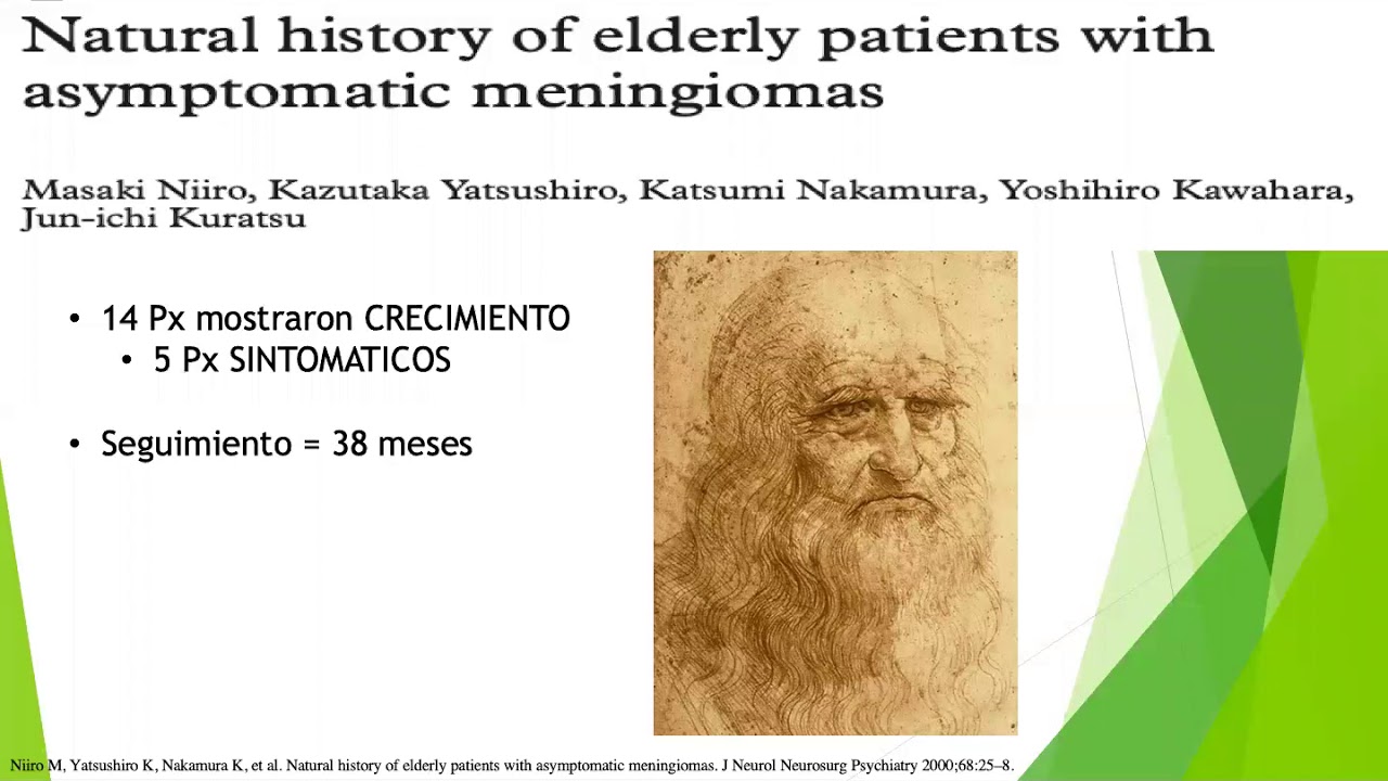 Historia natural, tasa de crecimiento y recurrencia de los Meningiomas, Alvaro Bedoya, MD