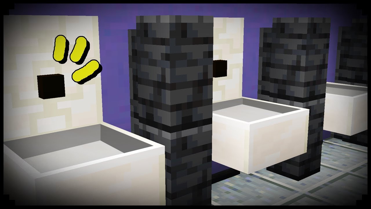 🦊Como fazer um BANHEIRO P&Uacute;BLICO no Minecraft